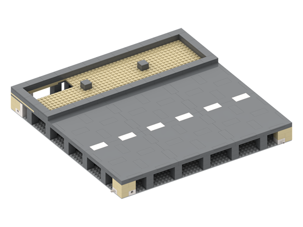 City Block Road Straight